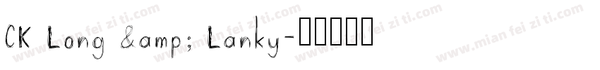 CK Long & Lanky字体转换